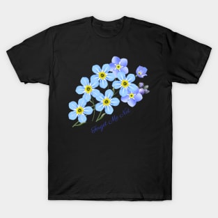 Forget-Me-Not Flower Botanical T-Shirt